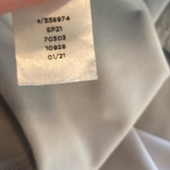 Ann Taylor Light Blue Flowy Chiffon Blouse with Pleated Front | Size XXL - Picture 7 of 8